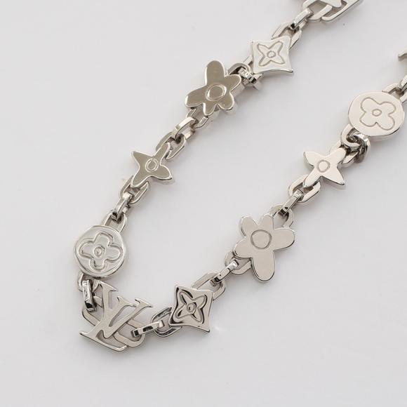 Louis Vuitton Monogram Craggy Necklace Stainless Steel Silver - Picture 1 of 7